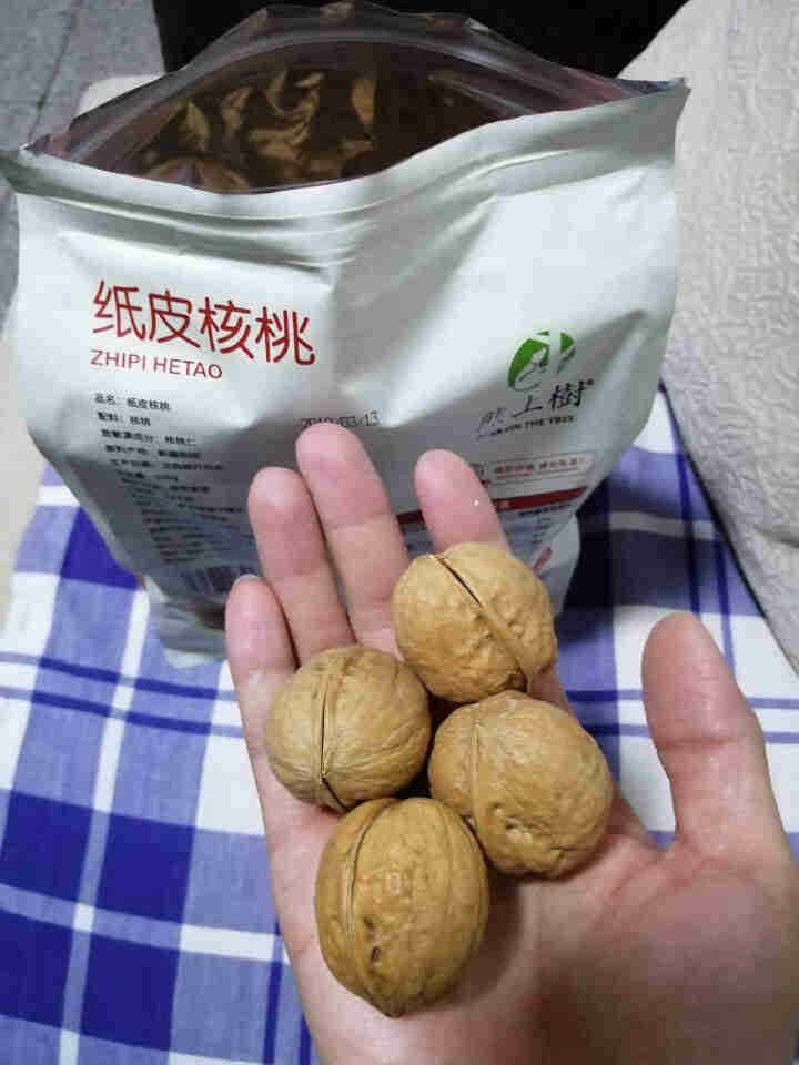 熊上树 新疆核桃 特产温宿185纸皮核桃非薄皮核桃孕妇零食500g 纸皮核桃500g怎么样，好用吗，口碑，心得，评价，试用报告,第4张