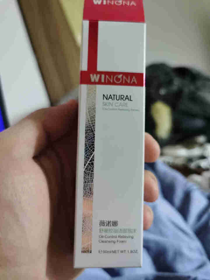 薇诺娜（WINONA）舒缓控油洁面泡沫50ml（洁面 氨基酸洗面奶 泡沫洗面奶 油痘肌敏感肌肤男女）怎么样，好用吗，口碑，心得，评价，试用报告,第2张