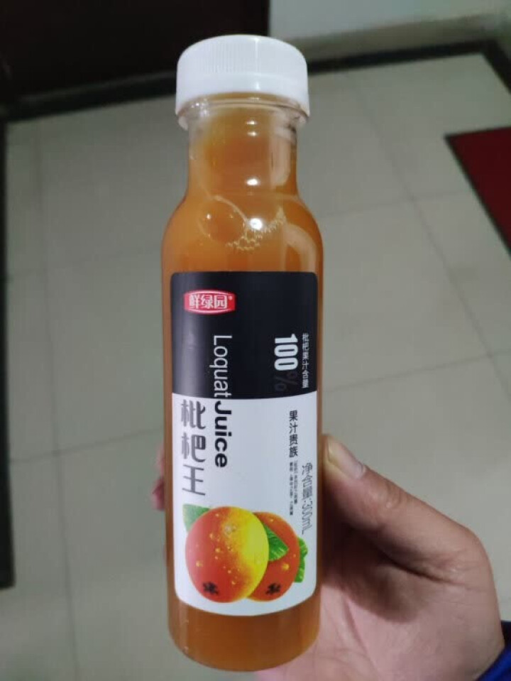 鲜绿园 枇杷汁100%枇杷王枇杷原浆果汁饮料大瓶饮料300ml 单瓶装试饮活动怎么样，好用吗，口碑，心得，评价，试用报告,第2张