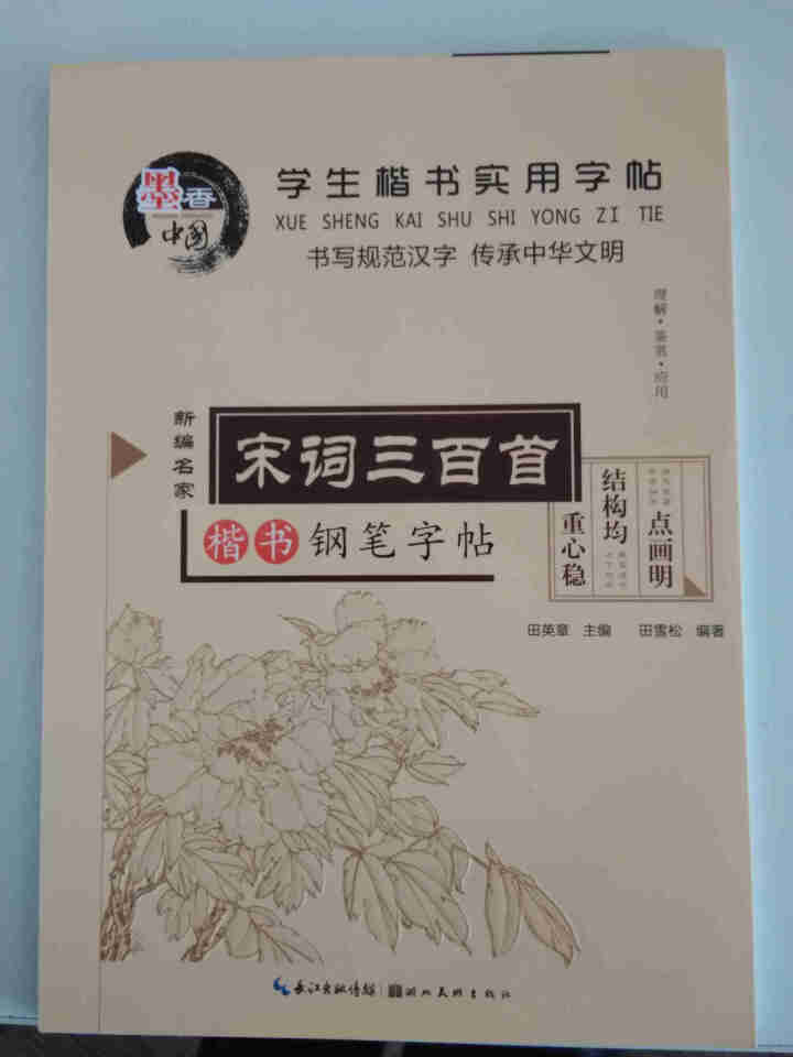 田英章硬笔楷书书法 钢笔字帖楷书入门唐诗三百首常用汉字名人名言中小学钢笔字帖 唐诗宋词共2册怎么样，好用吗，口碑，心得，评价，试用报告,第3张