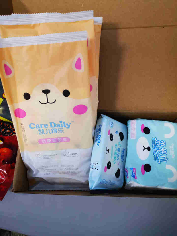 凯儿得乐（care daily）萌趣纸尿裤试用装3片+萌趣小湿巾1包+萌趣柔纸巾1包 萌趣纸尿裤M码3片怎么样，好用吗，口碑，心得，评价，试用报告,第2张