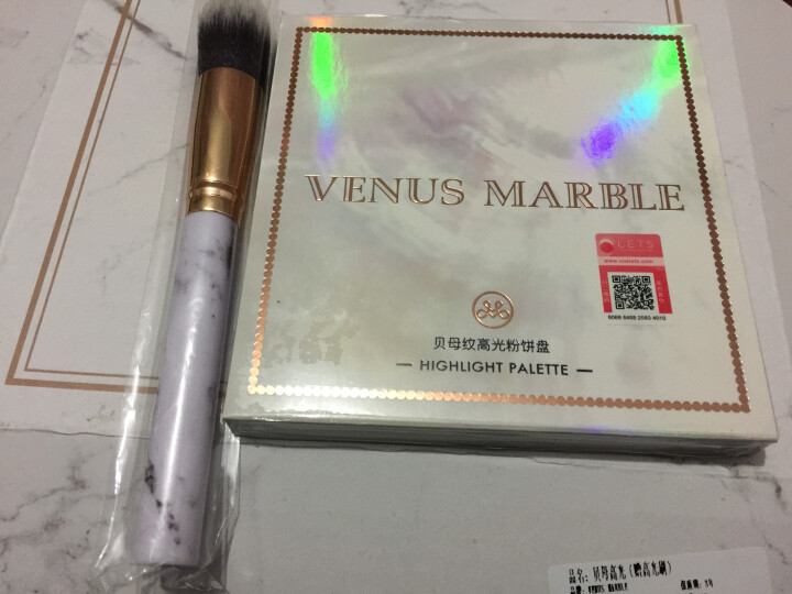 【官方正品】VENUS MARBLE高光大理石高光盘4色贝母定妆粉饼提亮肤色立体修容彩妆盘年货节送礼怎么样，好用吗，口碑，心得，评价，试用报告,第2张