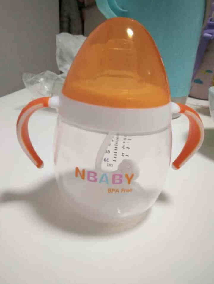 NBABY儿童鸭嘴杯学饮杯带手柄婴儿训练杯小孩喝水杯1,第4张