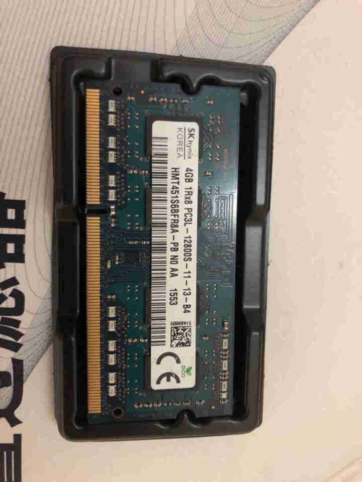 SK hynix/海力士DDR3/3L 2G 4G 8G 3代笔记本1600/1333内存条PC3L 4G DDR3L 1600 (低压1.35V)怎么样，好用,第2张