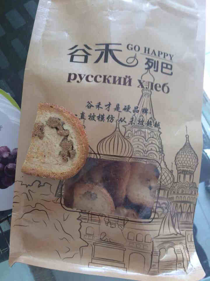 谷禾列巴面包片核桃仁葡萄干果仁休闲零食 袋装列巴干300g怎么样，好用吗，口碑，心得，评价，试用报告,第2张