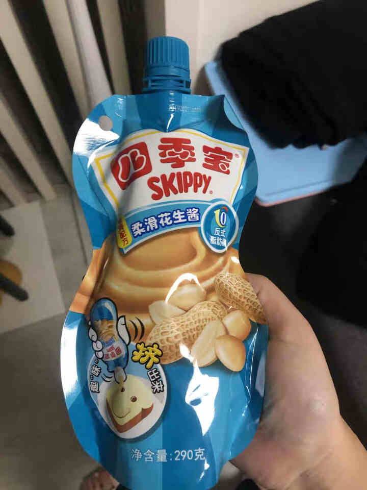 四季宝（SKIPPY）柔滑花生酱 挤压装 290g 火锅蘸料 烘焙原料怎么样，好用吗，口碑，心得，评价，试用报告,第4张