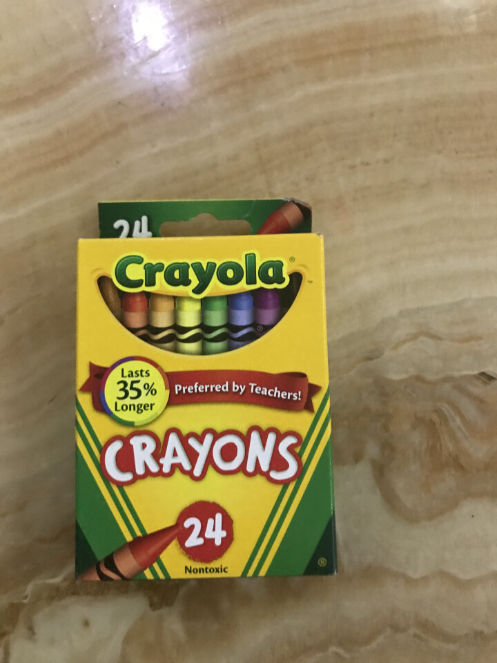 美国绘儿乐Crayola 儿童绘画 画笔工具 彩色蜡笔套装 学生绘画练习 24色标准蜡笔52,第2张