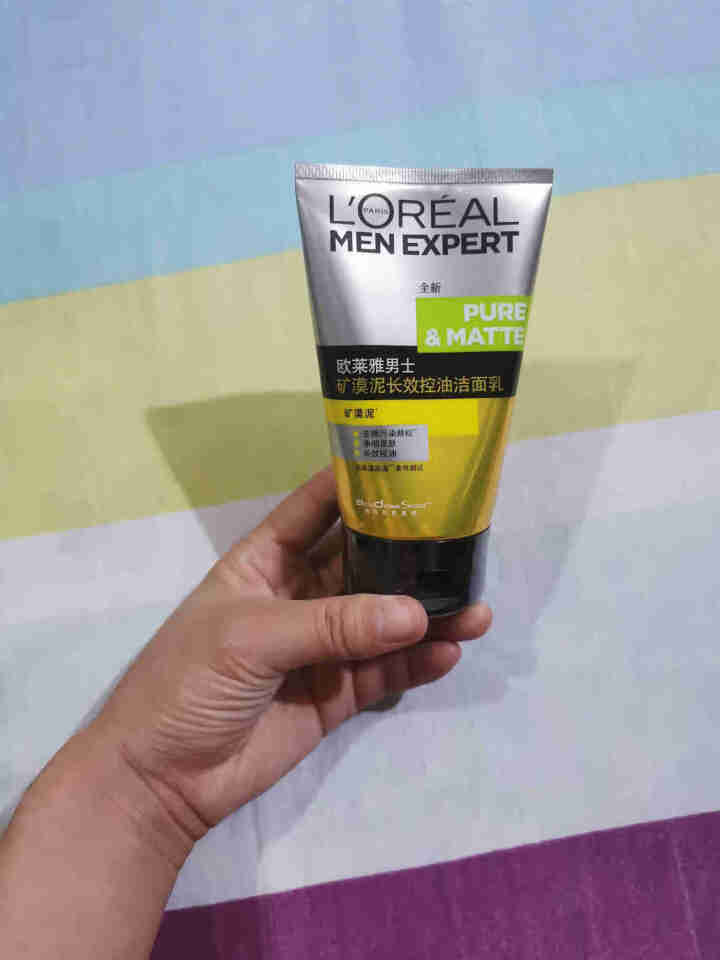 欧莱雅（LOREAL） 男士火山岩控油清痘洁面膏洁面乳清洁毛孔抗黑头洗面奶抗痘去痘 矿漠泥长效控油洁面乳怎么样，好用吗，口碑，心得，评价，试用报告,第2张