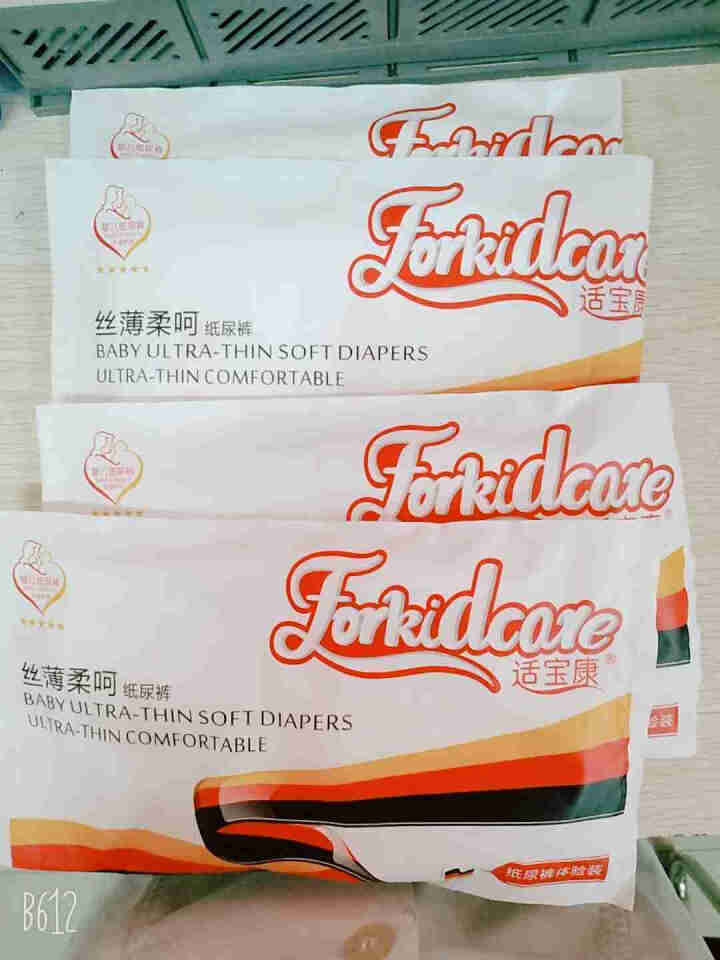 适宝康·Forkidcare 丝薄柔呵纸尿裤试用装S码*4片 适合4,第4张