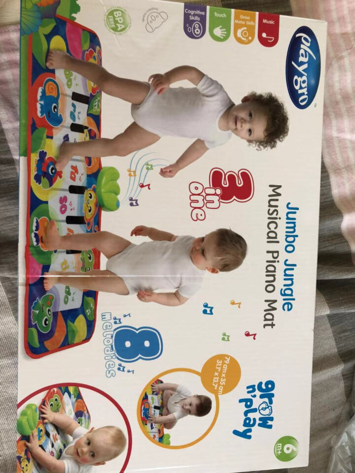 派高乐（playgro）  婴幼儿多功能音乐钢琴跳舞毯玩具 儿童爬爬垫爬行毯 （可挂婴儿床）适合6个月以上宝宝怎么样，好用吗，口碑，心得，评价，试用报告,第2张