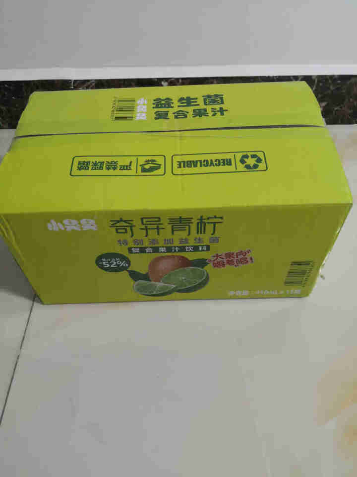 小臭臭复合果汁饮料特别添加益生菌410ml*15瓶/箱（果汁含量≥52%） 奇异青柠怎么样，好用吗，口碑，心得，评价，试用报告,第2张