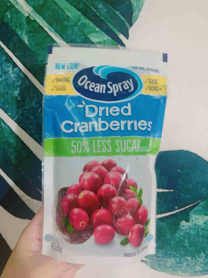 优鲜沛（Ocean Spray）美国原装进口减糖50%蔓越莓干零食果干 减糖142g （该商品8月下旬到期）怎么样，好用吗，口碑，心得，评价，试用报告,第2张