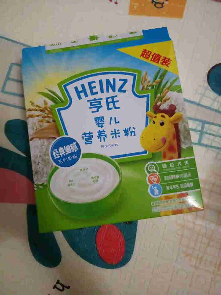 亨氏 (Heinz) 婴幼儿辅食宝宝米粉米糊 400g 铁锌钙奶  (辅食添加初期,第2张