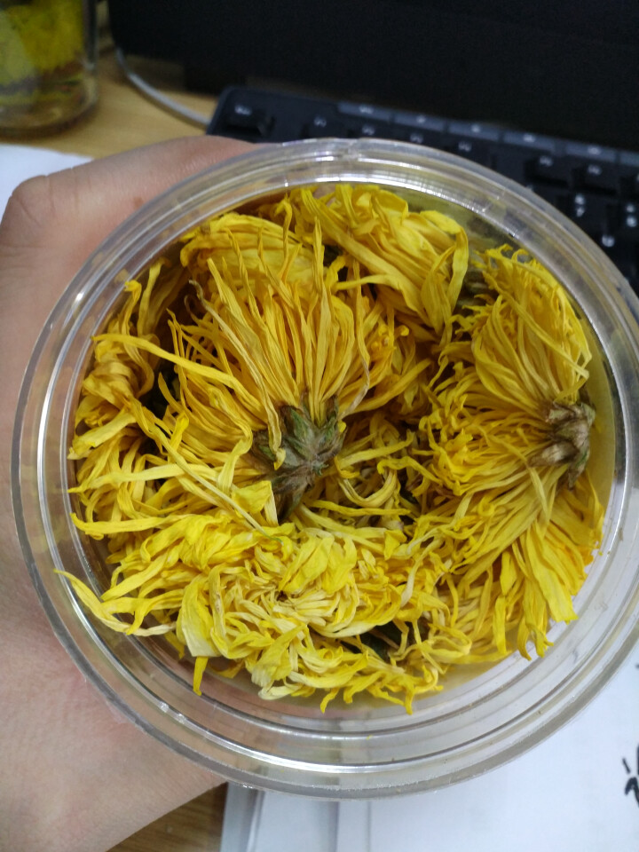 古篱园  金丝皇菊特级茶叶 菊花茶  一朵一杯皇菊  花草茶 养生金丝皇菊花茶清热降火下火茶 一罐/50,第3张