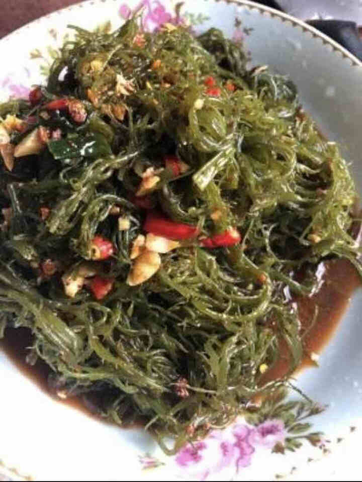 安道子天然盐渍海草龙须菜凉拌美食绿藻海菜裙带菜 会跳舞的海草250g怎么样，好用吗，口碑，心得，评价，试用报告,第4张