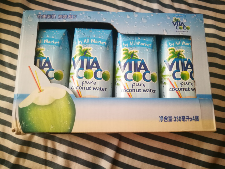 唯他可可（Vita Coco）天然椰子水进口NFC果汁饮料330ml*4瓶怎么样，好用吗，口碑，心得，评价，试用报告,第4张