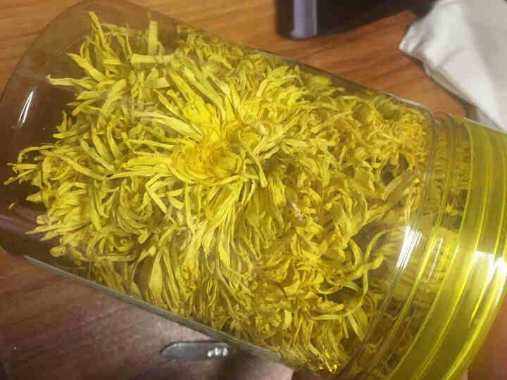 买一送一分宁菊花茶 金丝皇菊一朵一杯约50朵 修水贡菊去火下火明目凉茶搭特级胎菊枸杞金银花 罐装 1罐共25g怎么样，好用吗，口碑，心得，评价，试用报告,第4张