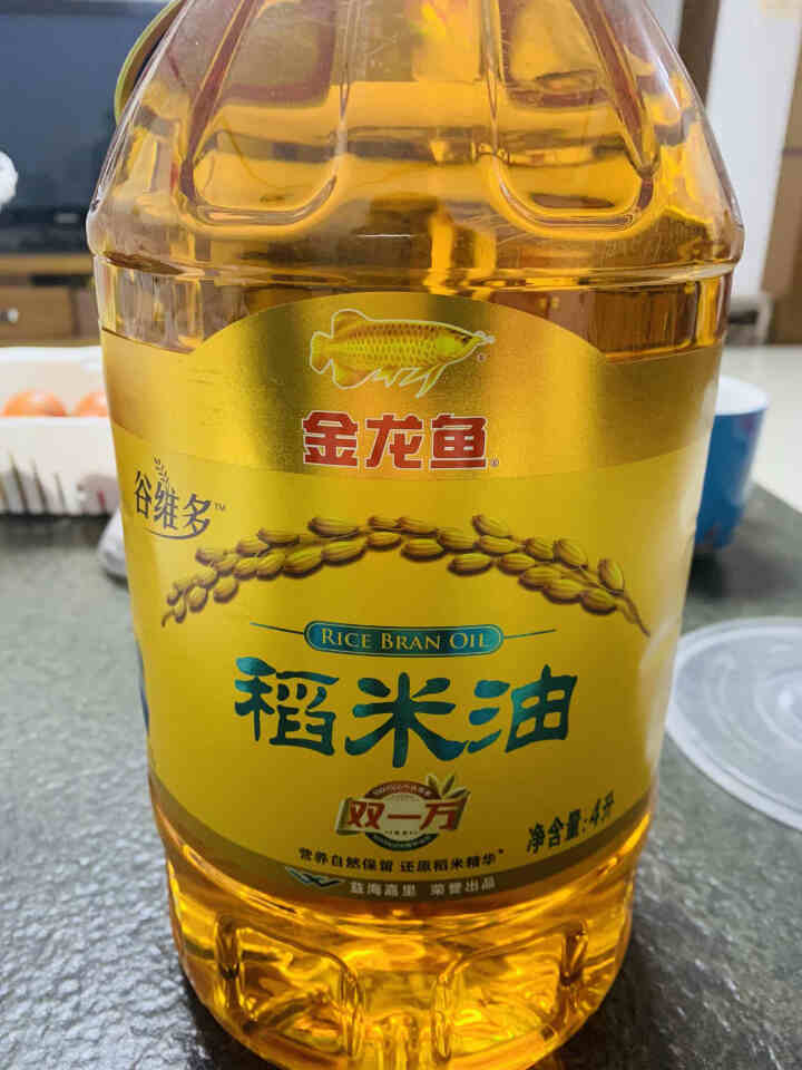 金龙鱼 食用油 谷维多稻米油4l