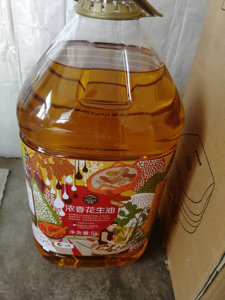 2018年新榨 中粮初萃物理压榨一级浓香花生油5L 当季新榨90天之内新油 食用油充氮保鲜怎么样，好用吗，口碑，心得，评价，试用报告,第2张