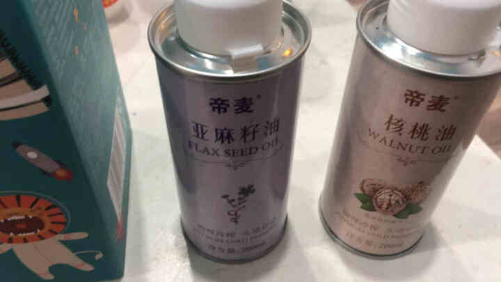 帝麦 物理冷榨核桃油200ml+亚麻籽油200ml礼盒1+1食用油组合装 适用于婴幼儿怎么样，好用吗，口碑，心得，评价，试用报告,第3张