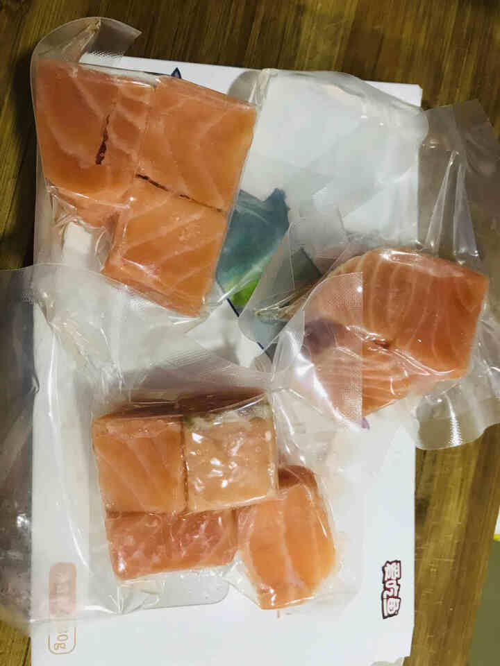 爱吃鱼 儿童挪威三文鱼 婴儿宝宝辅食小包装60g*3 宝宝三文鱼 去皮去刺 冷冻大西洋鲑鱼 儿童挪威三文鱼60g*3怎么样，好用吗，口碑，心得，评价，试用报告,第3张