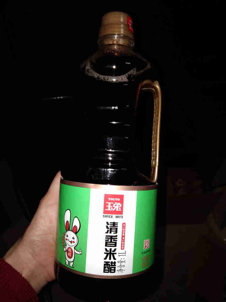 玉兔清香米醋1L*2桶家用实惠装纯粮酿造食醋烹调炒菜凉拌海鲜饺子香甜醋厨房调味品 清香米醋1L*1桶怎么样，好用吗，口碑，心得，评价，试用报告,第4张