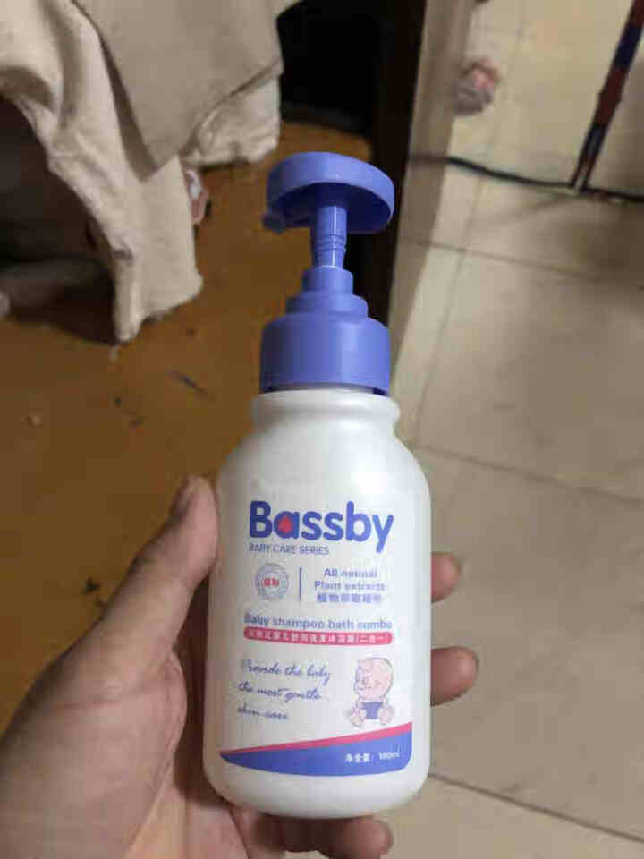 贝斯比(BASSBY) 婴儿洗发沐浴露二合一新生儿洗护用品宝宝沐浴180ml 洗发沐浴2in1 洗发沐浴二合一180ml怎么样，好用吗，口碑，心得，评价，试用报,第2张