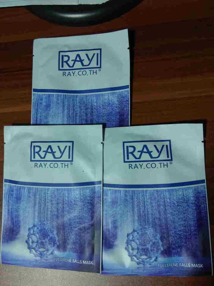 RAY.CO.TH 富勒烯瀑布补水面膜 拉丝（美白保湿控油修护收缩毛孔） 3片贴，无外包装怎么样，好用吗，口碑，心得，评价，试用报告,第4张