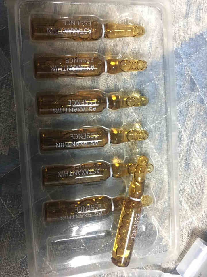 正品虾青素小安瓶美丽白淡化斑精华液烟酰胺小白瓶原液皮肤暗沉黄补水抗氧化修复肌肤改善提亮肤色男女通用 【1盒7支体验套装】139元怎么样，好用吗，口碑，心得，评价,第3张