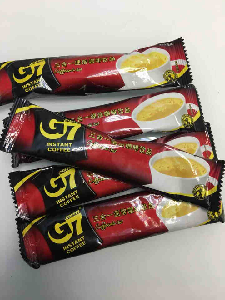 官方旗舰店 越南进口 中原G7三合一速溶咖啡特浓原味非美式黑咖啡独立小条包装 5条装，图片仅供参考（可泡五杯）怎么样，好用吗，口碑，心得，评价，试用报告,第2张