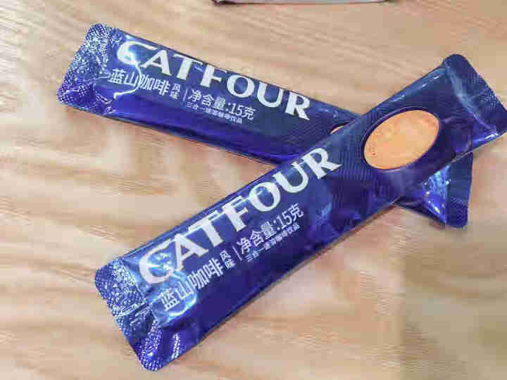 Catfour 蓝山咖啡200条/40条风味 特浓提神速溶三合一咖啡粉600g 正品特惠 蓝山风味咖啡 蓝山风味40条+卡布奇诺40条买送杯怎么样，好用吗，口碑,第2张