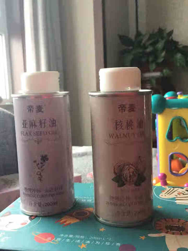 帝麦 物理冷榨核桃油200ml+亚麻籽油200ml礼盒1+1食用油组合装 适用于婴幼儿怎么样，好用吗，口碑，心得，评价，试用报告,第3张