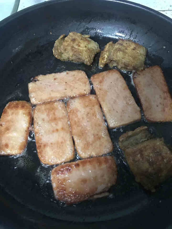 世棒（SPAM）午餐肉罐头蒜香口味198g 开罐即食早餐三明治火锅烧烤麻辣香锅泡面搭档怎么样，好用吗，口碑，心得，评价，试用报告,第6张