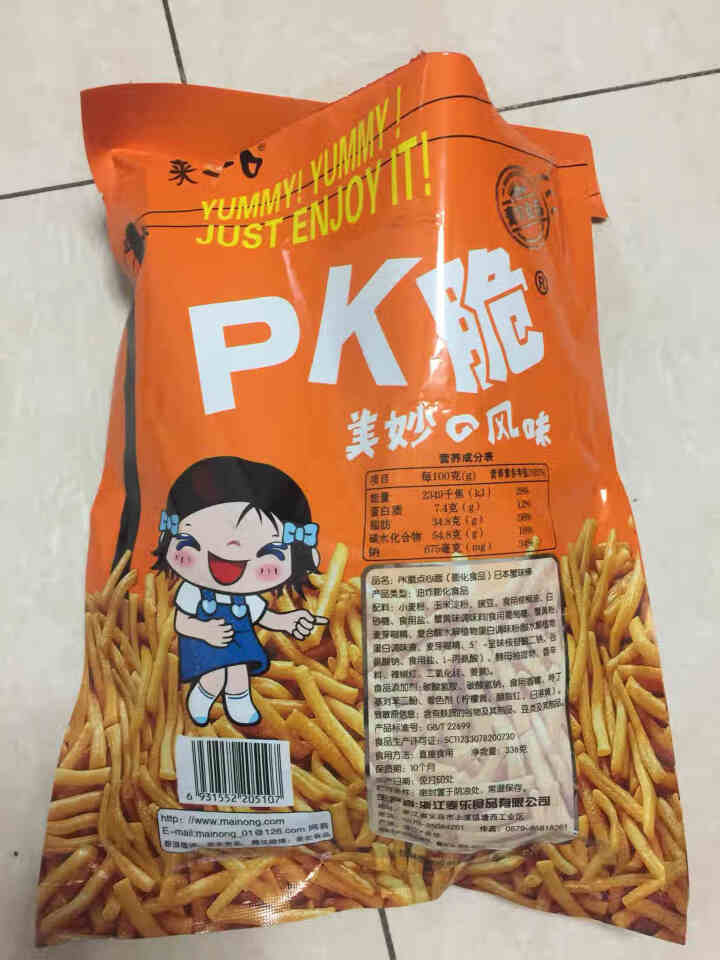 比多乐来一口PK脆休闲点心面 日本蟹味棒336g 膨化食品 怀旧零食 红色怎么样，好用吗，口碑，心得，评价，试用报告,第4张