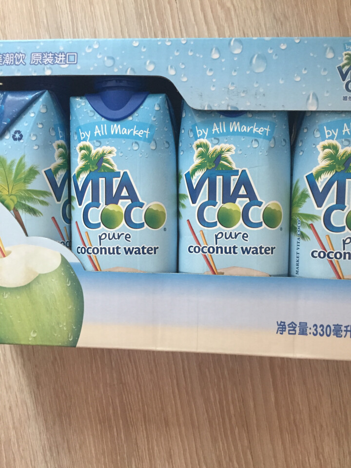 唯他可可（Vita Coco）天然椰子水进口NFC果汁饮料330ml*4瓶怎么样，好用吗，口碑，心得，评价，试用报告,第2张