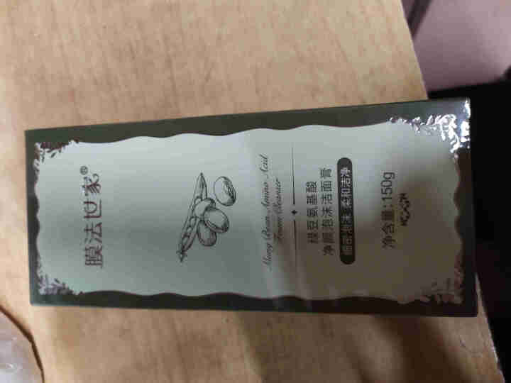 膜法世家洁面膏 绿豆氨基酸洗面奶男女士清肌亮采泡沫洁面膏150g温和去黑头深层清洁控油 （细密泡沫 柔和洁净）怎么样，好用吗，口碑，心得，评价，试用报告,第2张