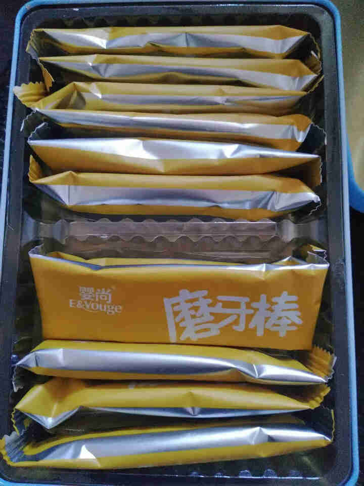 婴尚 宝宝磨牙棒饼干 铁盒磨牙棒 磨牙出牙饼干儿童零食120克（12根分装） 牛奶味怎么样，好用吗，口碑，心得，评价，试用报告,第4张