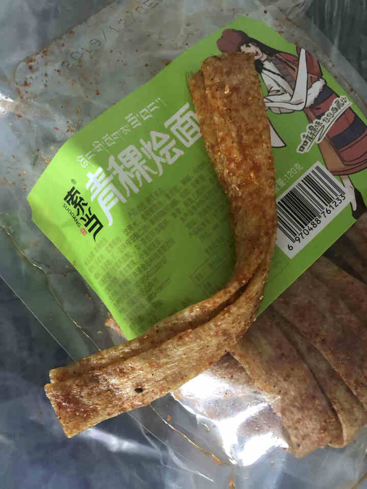 索当 特色青稞辣条面筋糕点 辣丝麻辣味零食青稞烩面 青稞金丝面 青稞小面 青稞麦条 青稞烩面120g怎么样，好用吗，口碑，心得，评价，试用报告,第4张