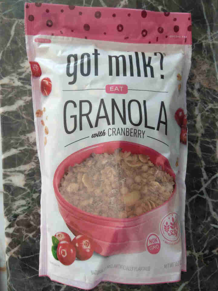 gotmilk? 欧洲进口蔓越莓水果麦片 即食免煮早餐冲饮谷物 375g/袋 蔓越莓麦片375g怎么样，好用吗，口碑，心得，评价，试用报告,第3张