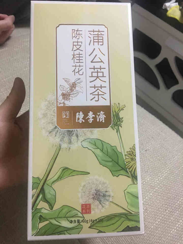 陈李济 茶叶 陈皮桂花蒲公英茶婆婆丁 养生花草茶搭配降火祛湿茶包袋泡茶60g 陈皮桂花蒲公英茶怎么样，好用吗，口碑，心得，评价，试用报告,第2张