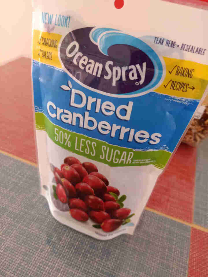 优鲜沛（Ocean Spray）美国原装进口减糖50%蔓越莓干零食果干 减糖142g （该商品8月下旬到期）怎么样，好用吗，口碑，心得，评价，试用报告,第5张