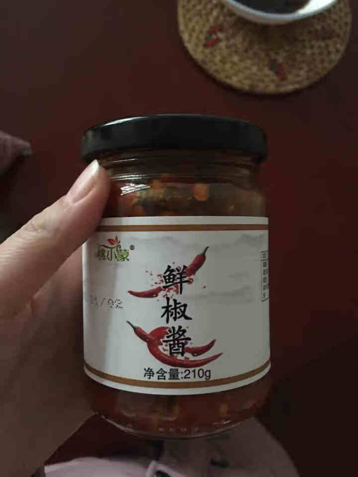 桃小蒙 香辣鲜椒酱 即食黄豆辣椒酱 拌饭下饭菜 蒜蓉调味酱 210g*1瓶怎么样，好用吗，口碑，心得，评价，试用报告,第2张