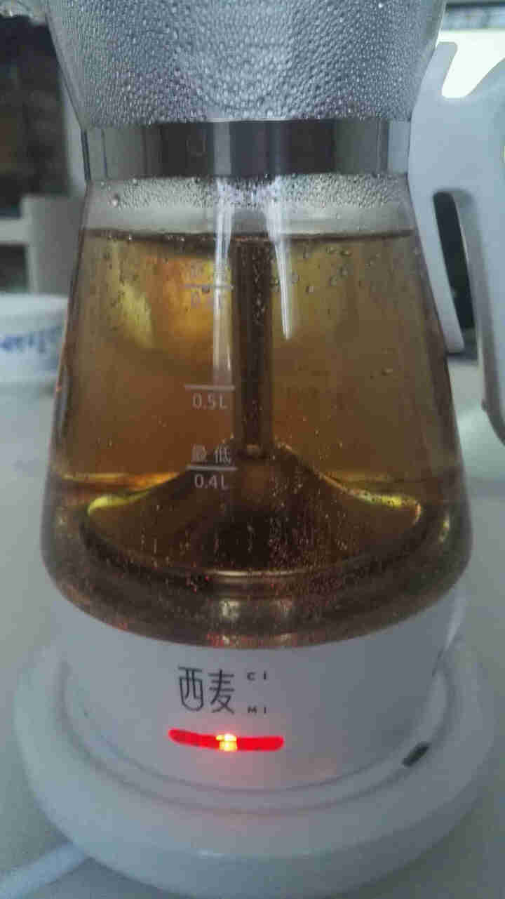 西麦（CIMI）煮茶器小型蒸汽养生壶办公室煮茶壶玻璃黑茶蒸茶器家用电茶壶 纯净白怎么样，好用吗，口碑，心得，评价，试用报告,第4张