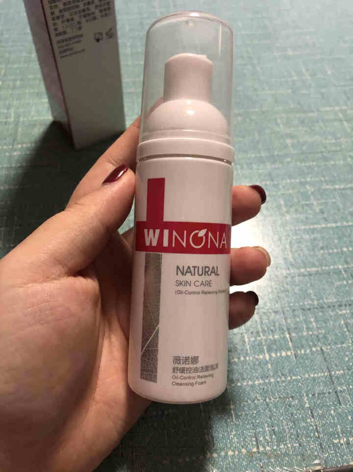 薇诺娜（WINONA）舒缓控油洁面泡沫50ml（洁面 氨基酸洗面奶 泡沫洗面奶 油痘肌敏感肌肤男女）怎么样，好用吗，口碑，心得，评价，试用报告,第3张