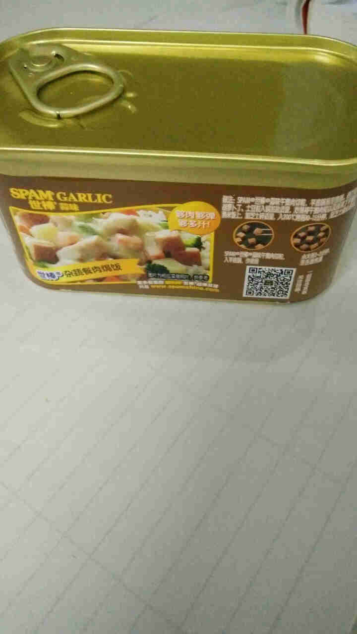 世棒（SPAM）午餐肉罐头蒜香口味198g 开罐即食早餐三明治火锅烧烤麻辣香锅泡面搭档怎么样，好用吗，口碑，心得，评价，试用报告,第4张