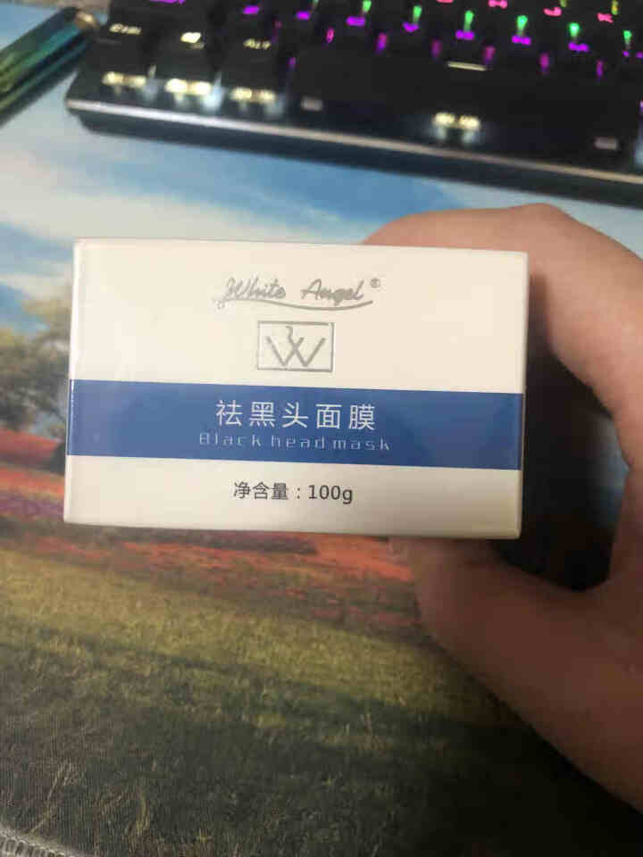 White Angel白天使竹炭撕拉式吸去黑头面膜去粉刺神器祛黑头收缩毛孔深层清洁男士女士全脸套装 100g怎么样，好用吗，口碑，心得，评价，试用报告,第4张