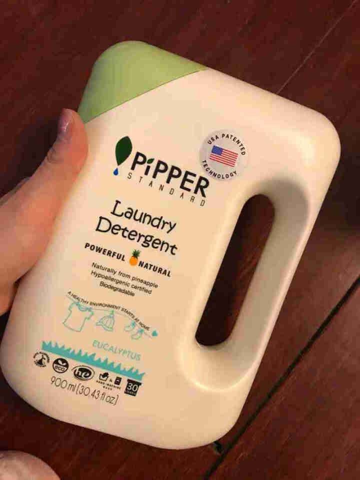 PIPPER 洗衣液尤加利香 900ml 婴儿洗衣液 植物酵素 尤加利香型怎么样，好用吗，口碑，心得，评价，试用报告,第2张