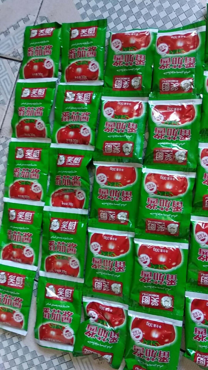 笑厨番茄酱30g袋装新疆特产大番茄无任何添加果酱番茄酱30g5袋