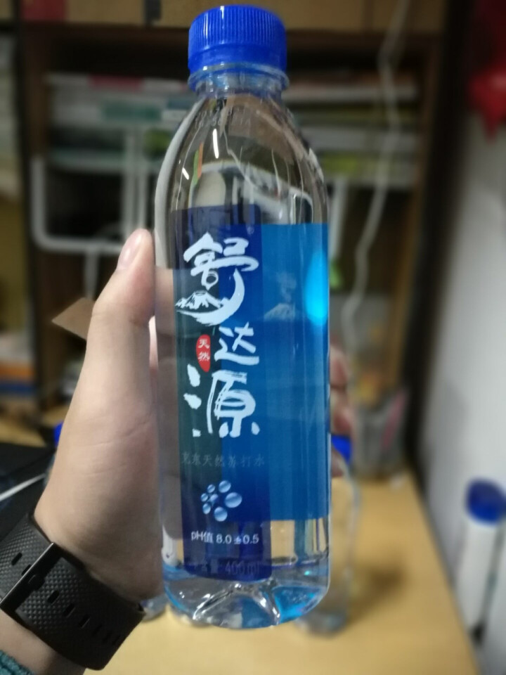 舒达源克东天然苏打水400ml6瓶箱无气弱碱性饮用水