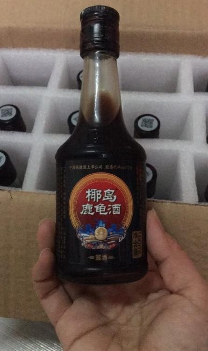 > 酒水 > 椰岛鹿龟酒小酒整箱装 33度养生滋补露酒 100ml*12瓶